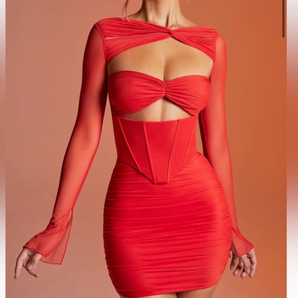 Oh Polly Nirvana Dress Red